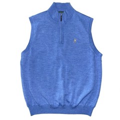 WINGED FOOT x Fairway & Greene 1/4 Zip Baruffa Italian Merino Windvest L MINT