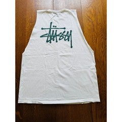 STUSSY XL Recycled Vintage Green Tee Muscle Tee
