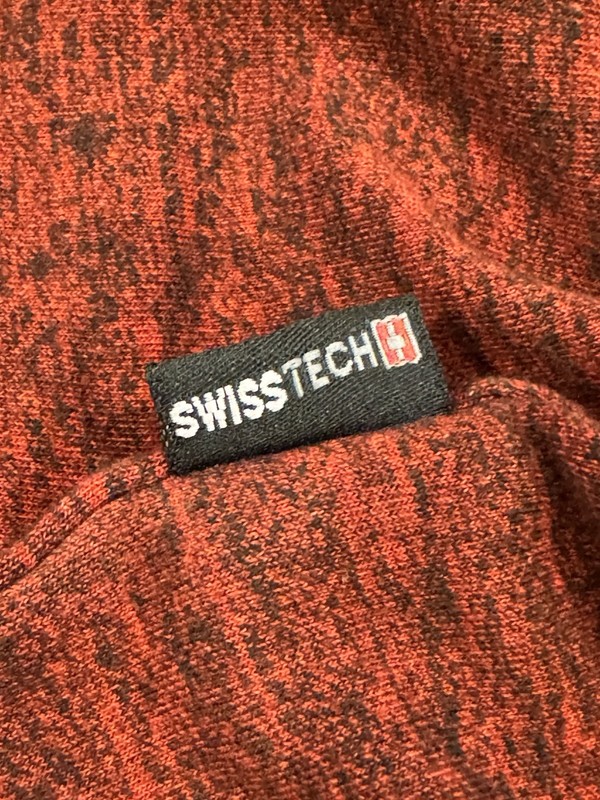 Men’s Pullover Swiss Tech Quarter Zip XL Red Long Sleeve Lined gallery