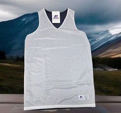 Russell Athletic Tank Top Mens Large L Navy Blue White Reversible Jersey NOS New