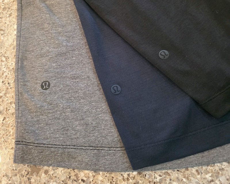 lululemon, 3-evolution mens short sleeve polos in navy, gray, and black, large gallery