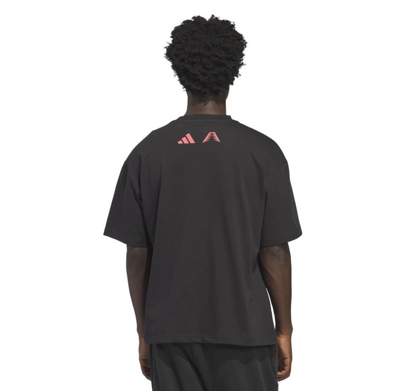 Adidas Anthony Edwards Dawg T-shirt Black JZ9447 Men's gallery