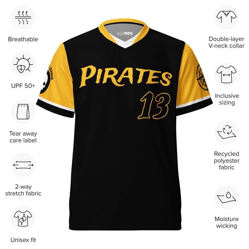 Captain Blackbeard Pirates Caribbean League Recycled Unisex PopFelix Historical gallery