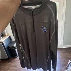 Colosseum Men’s XL Gray 1/4 Zip Pullover Activewear Top UK Logo