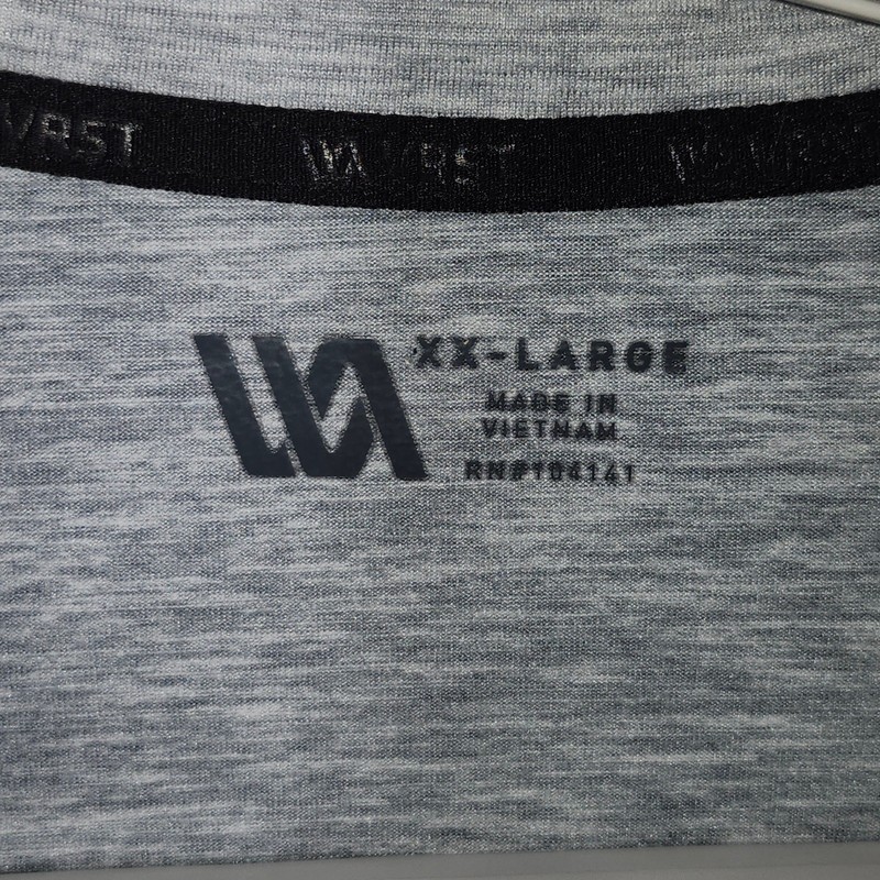 VA Sport Performance Quarter Zip Pullover Athletic Shirt Gray XX Large Mens RVCA gallery