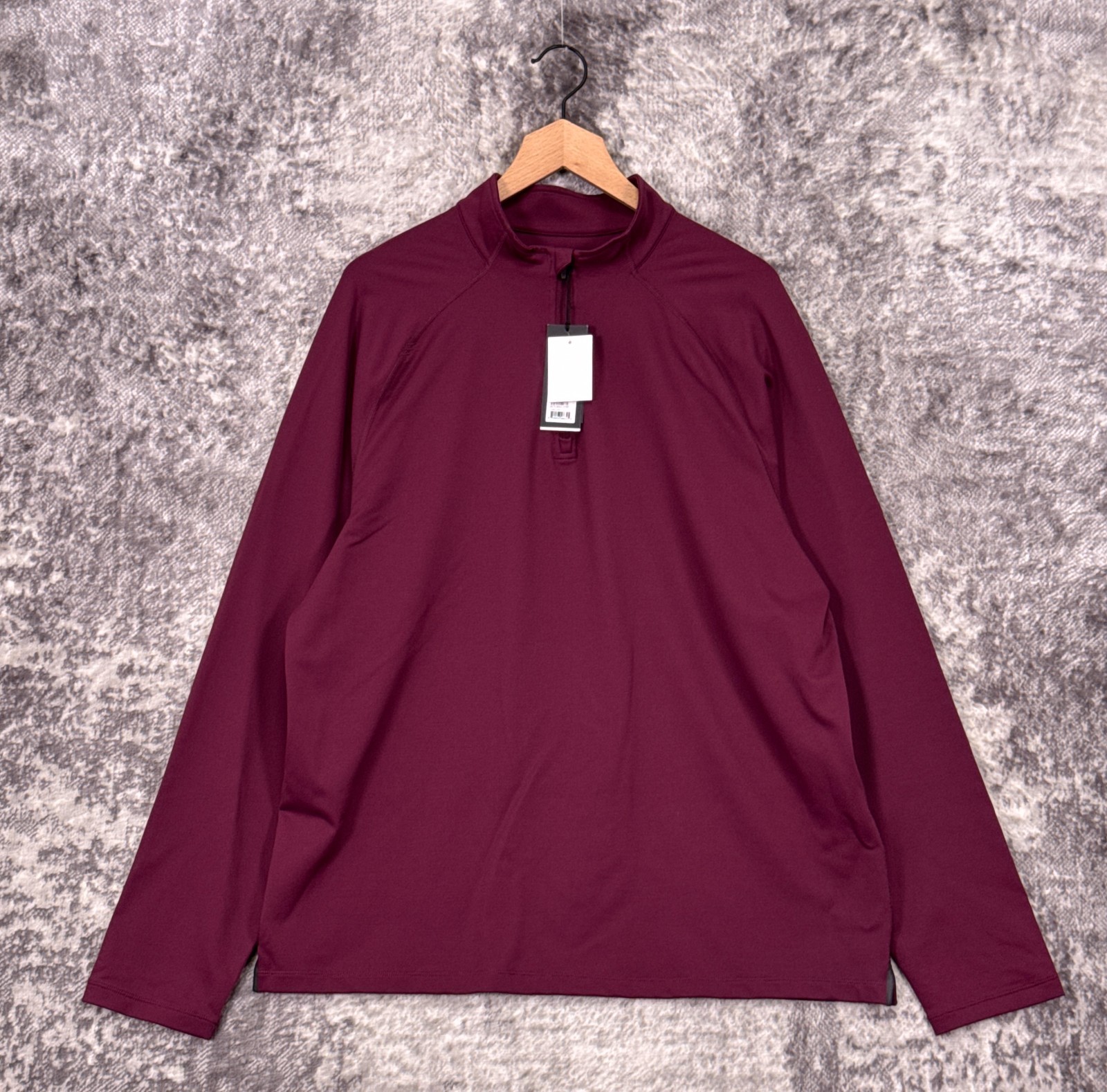 New Rhone Session 1/4 Zip XL Mens Grape Wine Pullover gallery