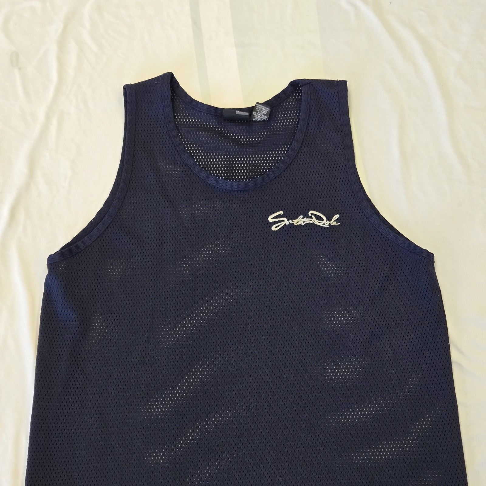 Southpole Men’s Basketball Jersey Tank Top Size Large Mesh Navy Blue Y2K VTG gallery
