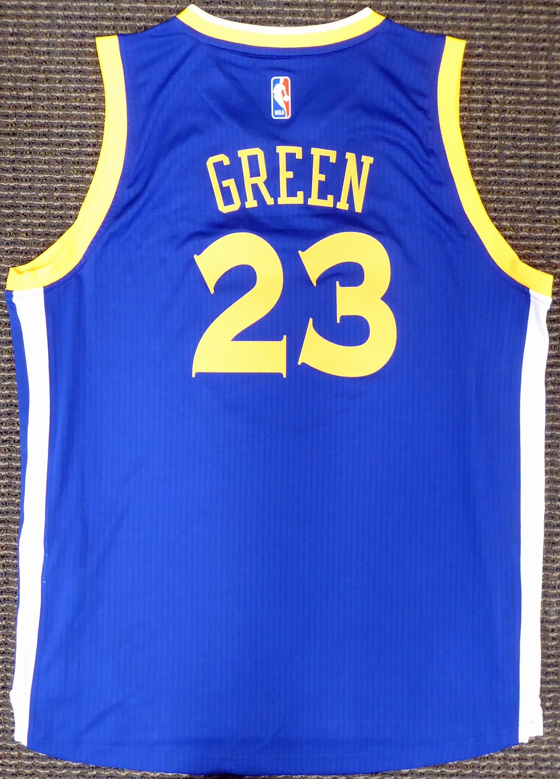 Draymond Green Unsigned Golden State Warriors Blue Adidas Swingman Jersey Size gallery