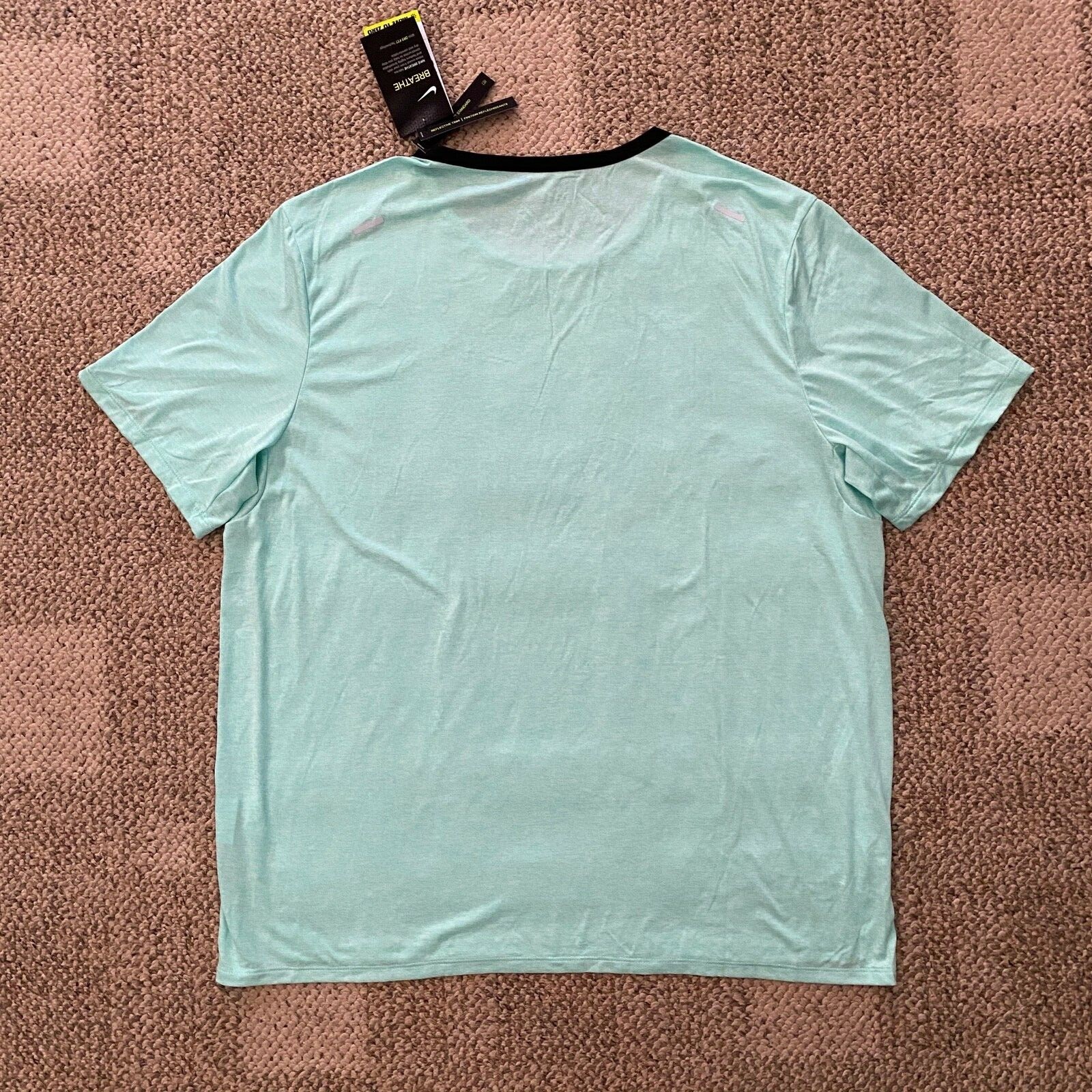 Nike Reflective Running Top Shirt Breathe Rise 365 CZ9184-343 Men's Size XL gallery