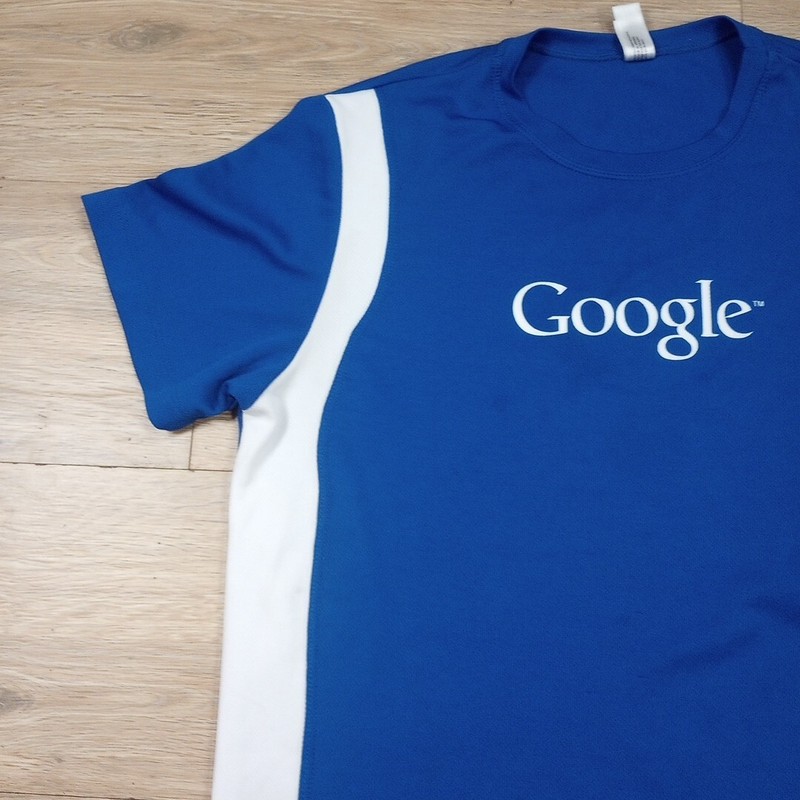 Google Expert Performance Running Shirt Mens Large Short Sleeve Used Blue gallery