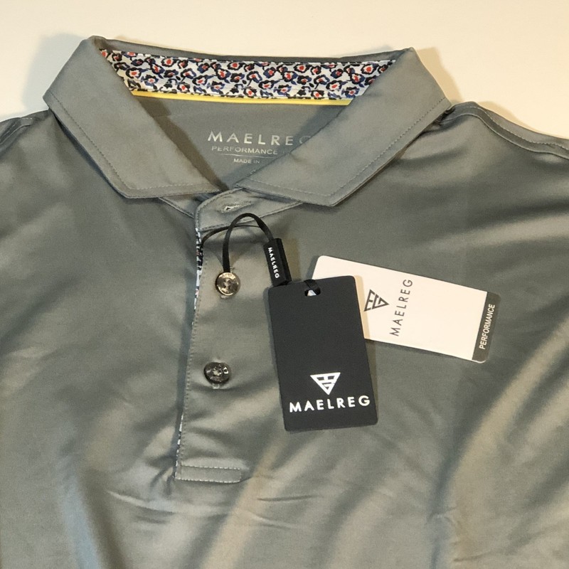 MAELREG Men's Quarter Zip Performance Gray Pullover Long Sleeve Size XL NWT! gallery