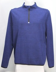 Zelos Endurance Fleece Men’s Shirt Long Sleeve Pullover Navy Size L