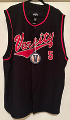 Vintage Varcity Mens Sleeveless #5 Jersey Size XXL 2XL Button-Up Y2K NEW w/ Tags