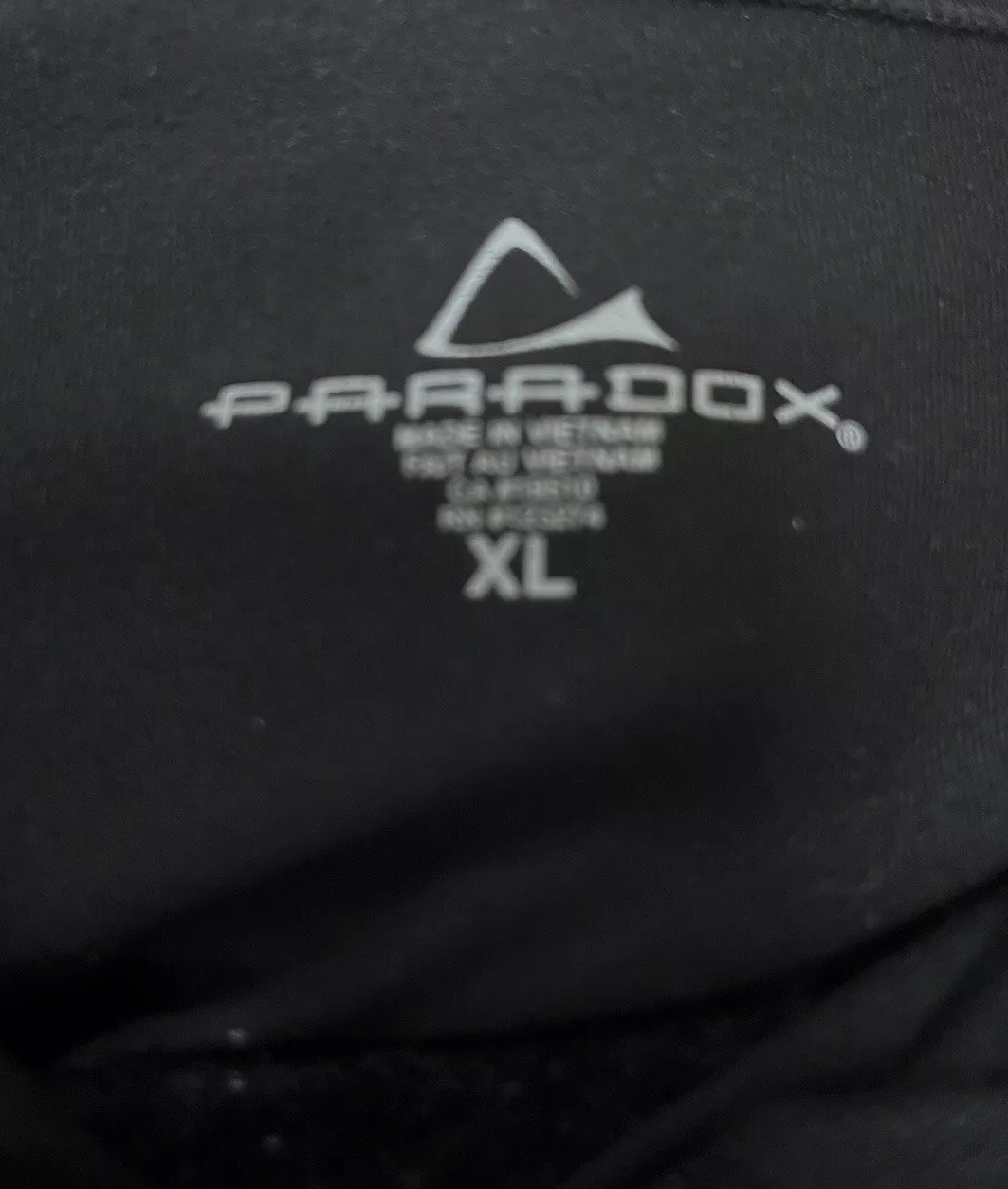 Paradox Black 1/4 Zipper Polyester Spandex Blend Top Sz XL gallery