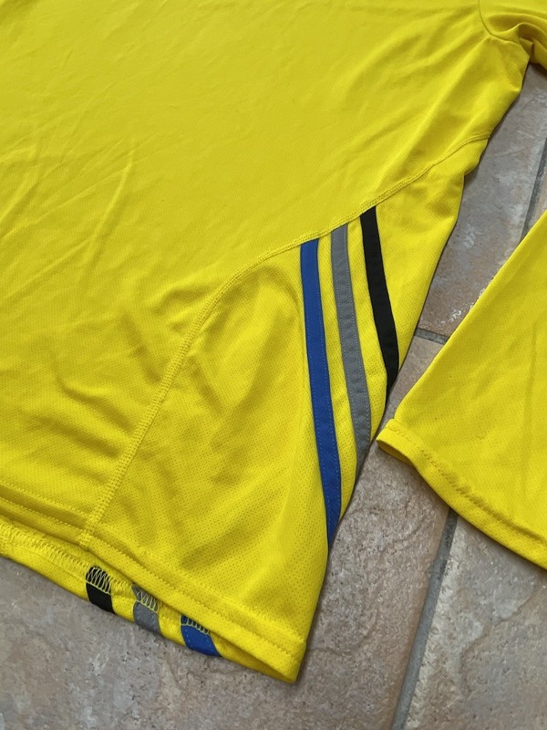Adidas 2015 Boston Marathon Long Sleeve Shirt Large Yellow CLIMALITE gallery