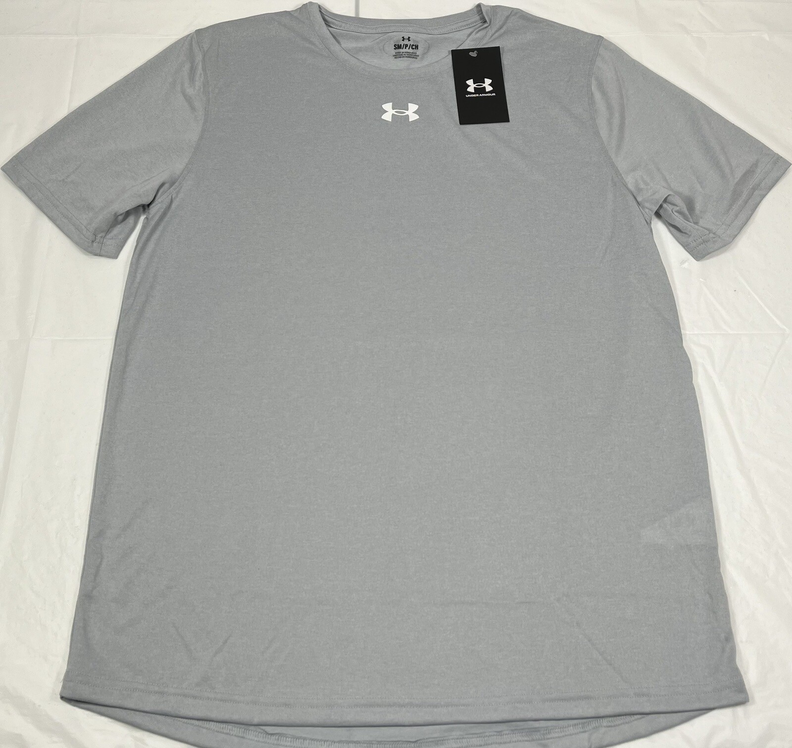 Under Armour UA Tech Locker 2.0 Short Sleeve Athletic Tee, Gray, Mens Small, NEW gallery
