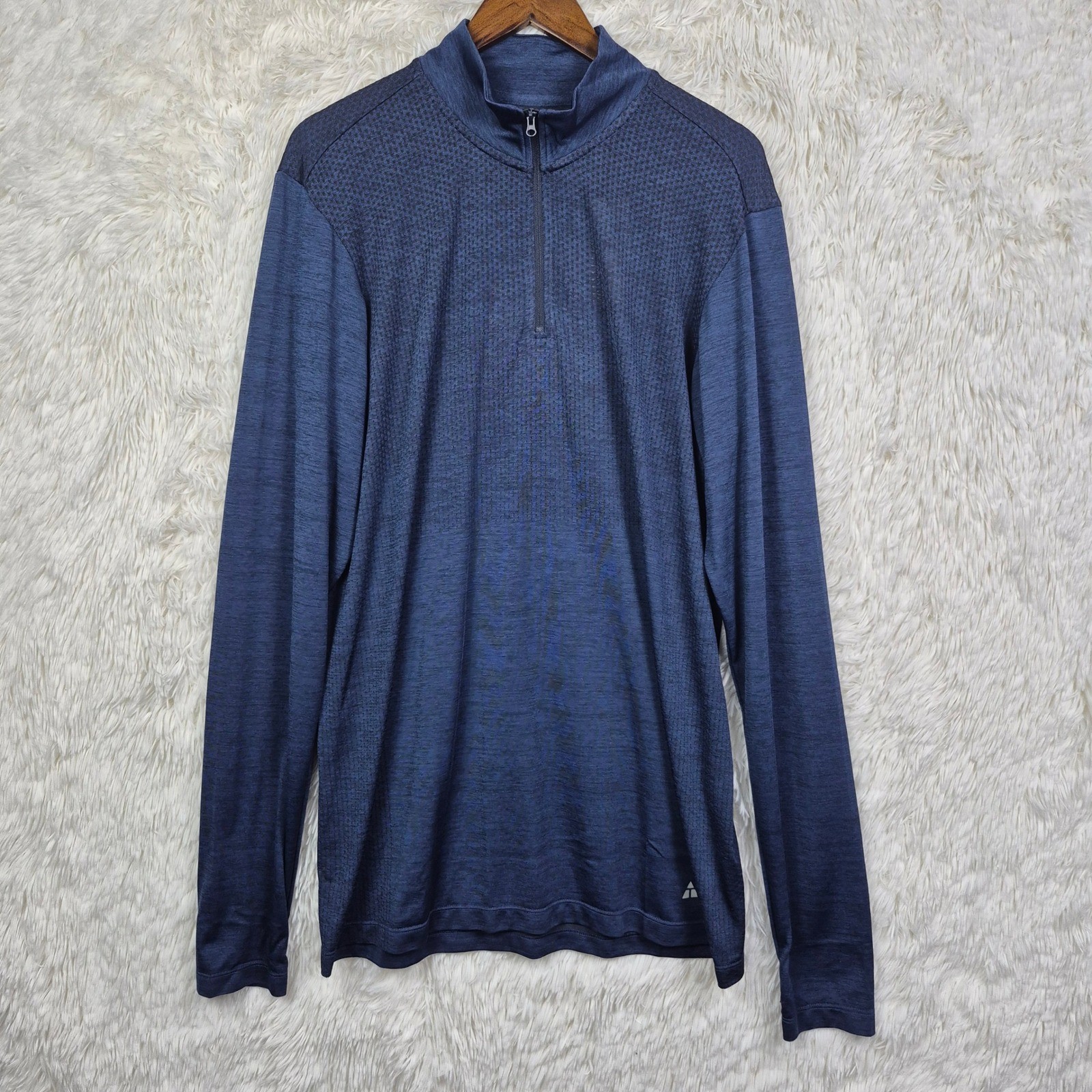 NWT American Tall Mens Engineered Quarter-Zip Pullover Navy Blue LXT AM-TOP-LSQ gallery