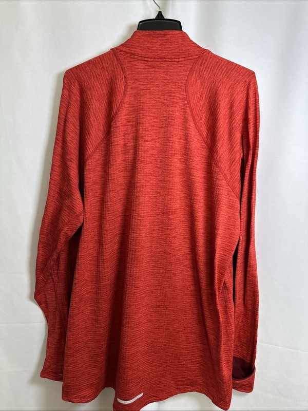 Nike Running Mens Therma Sphere Element 1/4 Zip Sweatshirt Orange XXLT #5387 gallery