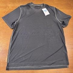 Nike Shirt Mens Medium Gray Camo Dri Fit ADV Training Running Gym Hiking