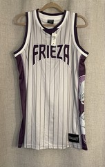 NWT Dragon Ball Z Frieza Basketball Jersey DBZ Purple Pinstripe BoxLunch Medium