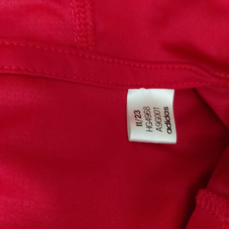 Adidas Pullover Jacket Mens Medium Red 1/4 Zip Long Sleeve Pullover Esports gallery