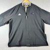 Adidas Baseball Ravens Pullover Jacket 2XL Removable Sleeves Black Embroidered gallery