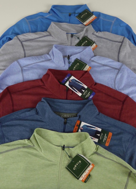 Orvis 1/4 Zip Pullover Dry-Wik Quick Dry Lightweight Sweater Sandy Point NWT $69 gallery
