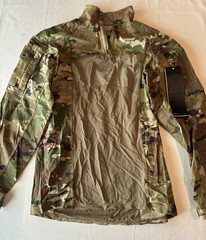 Massif Shirt Mens Large Multicam Army Combat Flame Resistant Zip Neck Tactical