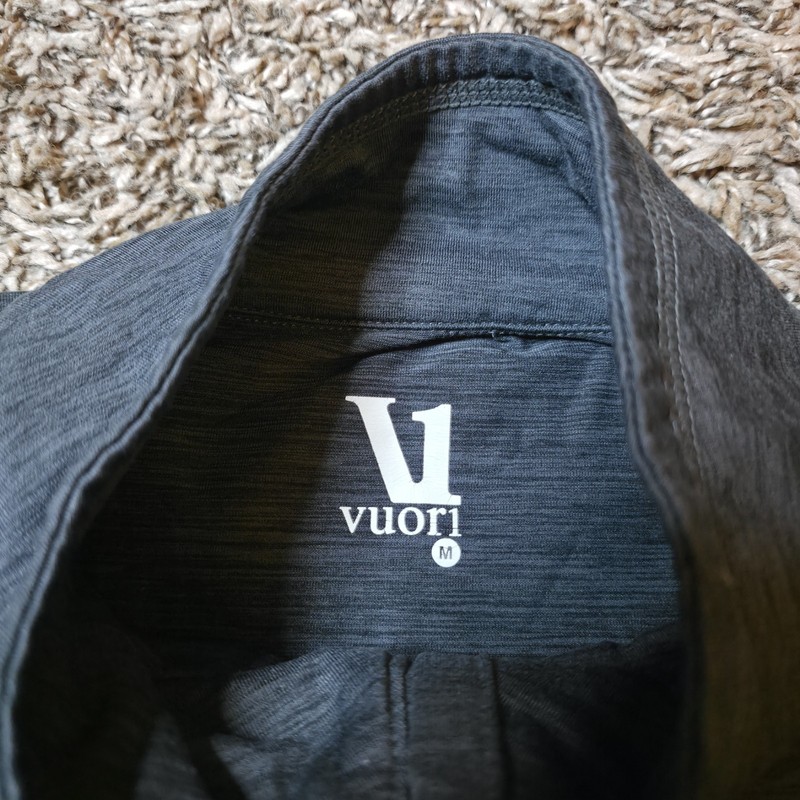Vuori V221 Men's Medium Ease Performance Half-Zip 2.0 Pullover Heather Charcoal gallery