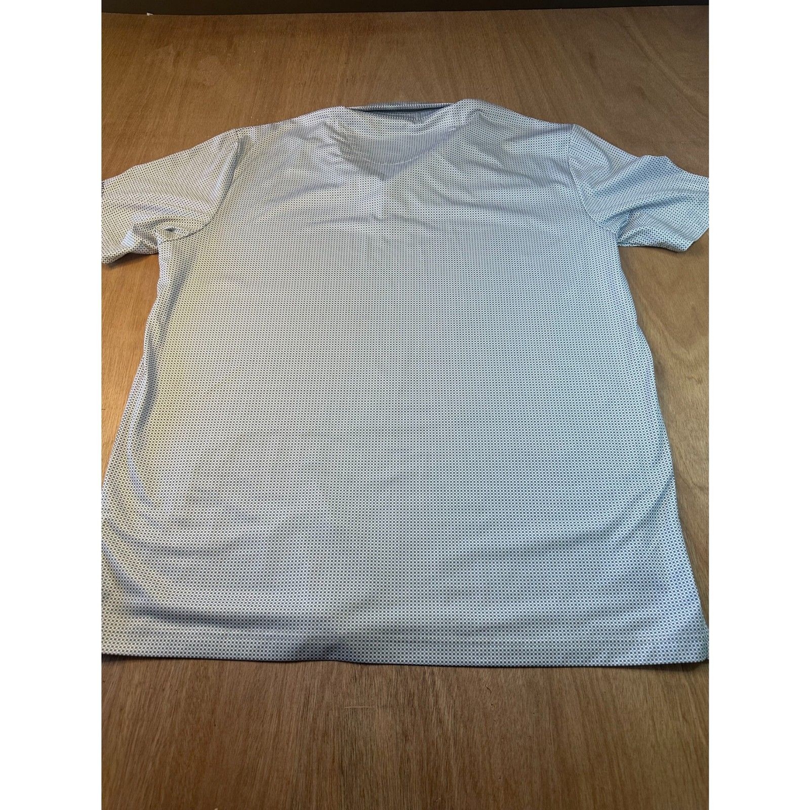 Callaway Men’s Opti-Dri Golf Polo White Gray Micro Check Short Sleeve XL gallery