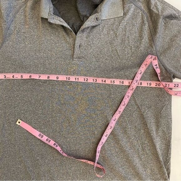 Lululemon || Metal Vent Tech Polo Lighter Heather Gray XL gallery