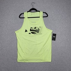 Under Armour CoolSwitch Singlet Men’s Size XL Yellow Moonlight Running Gym Tank