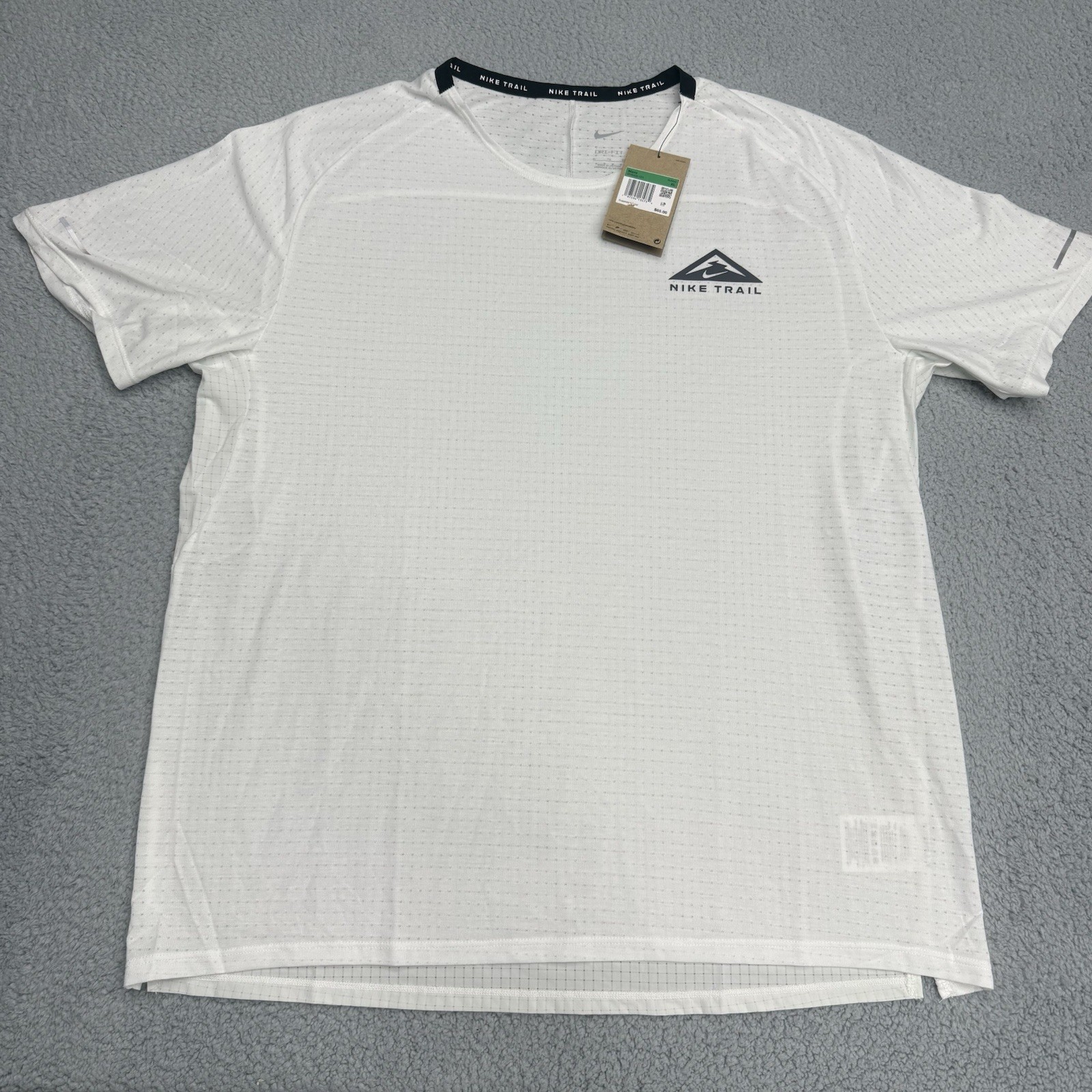 Nike Running Shirt Mens XL White Trail Solar Chase Dri-Fit DV9305-121 gallery