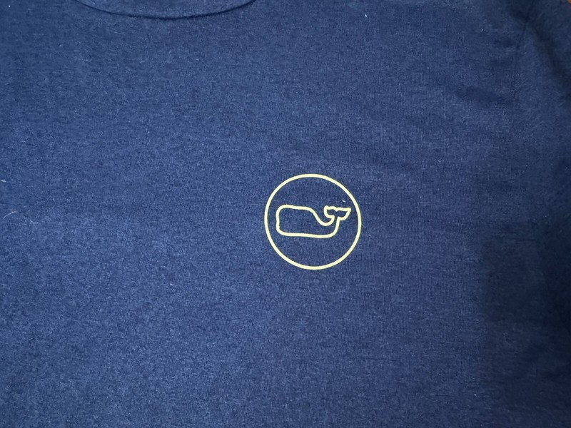 Vineyard Vines Performance Active Shirt Tee 1998 Mens Small Navy Blue Whale gallery