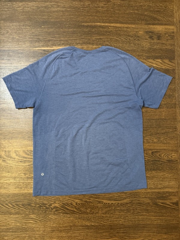 Lululemon Metal Vent Tech Short Sleeve Shirt Blue Men’s Athletic Workout Tee XL gallery