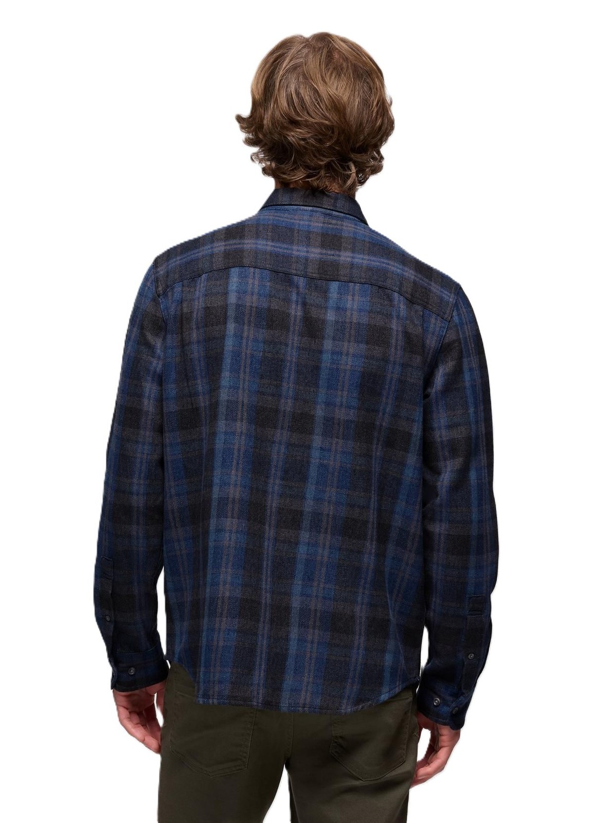 prAna Westbrook Flannel Men's Shirt, Capulet Blue, Large, Standard Fit gallery