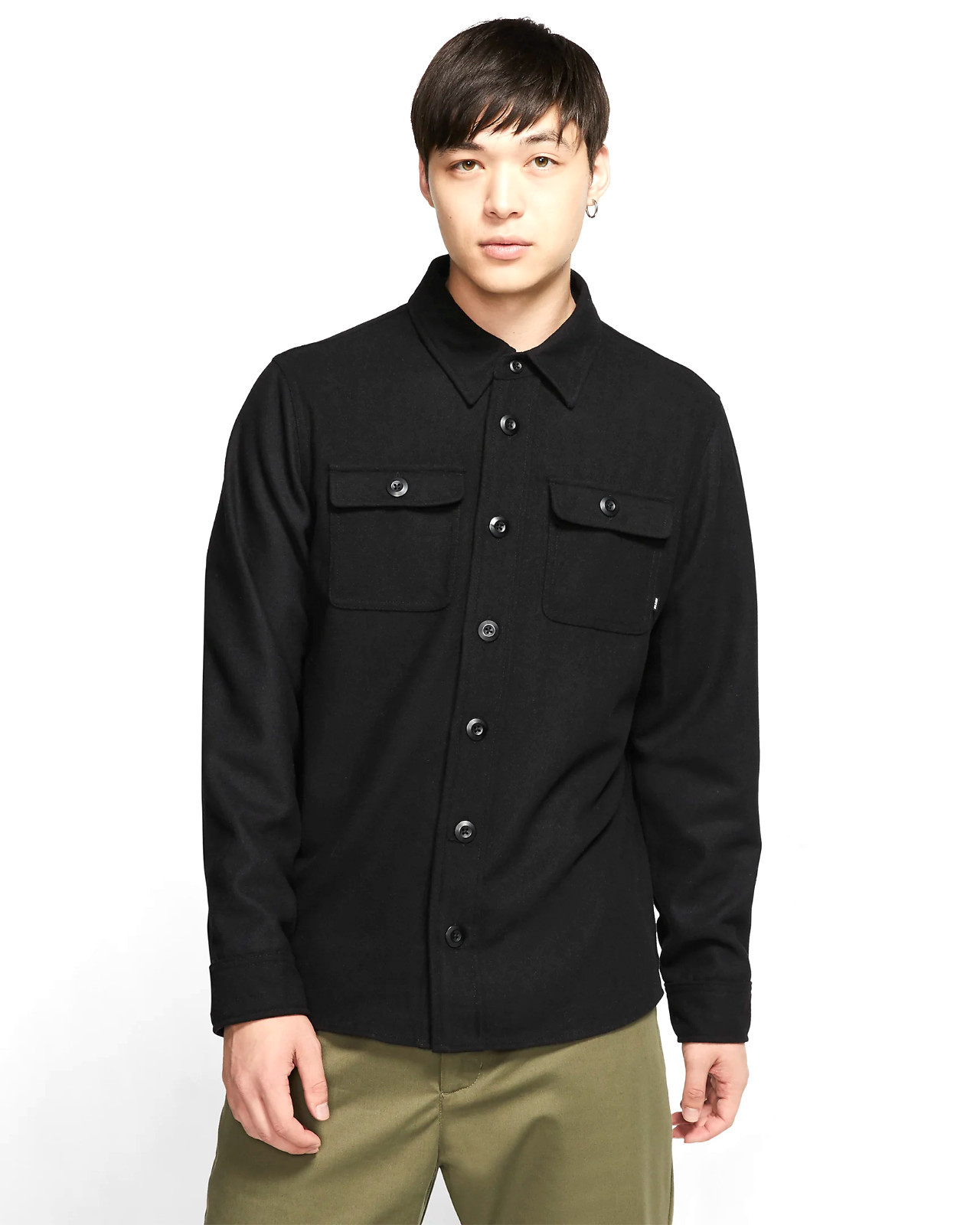 Nike SB Men's Winterized Classic L/S Skate Top BV0889-010 Black Size Small NEW gallery