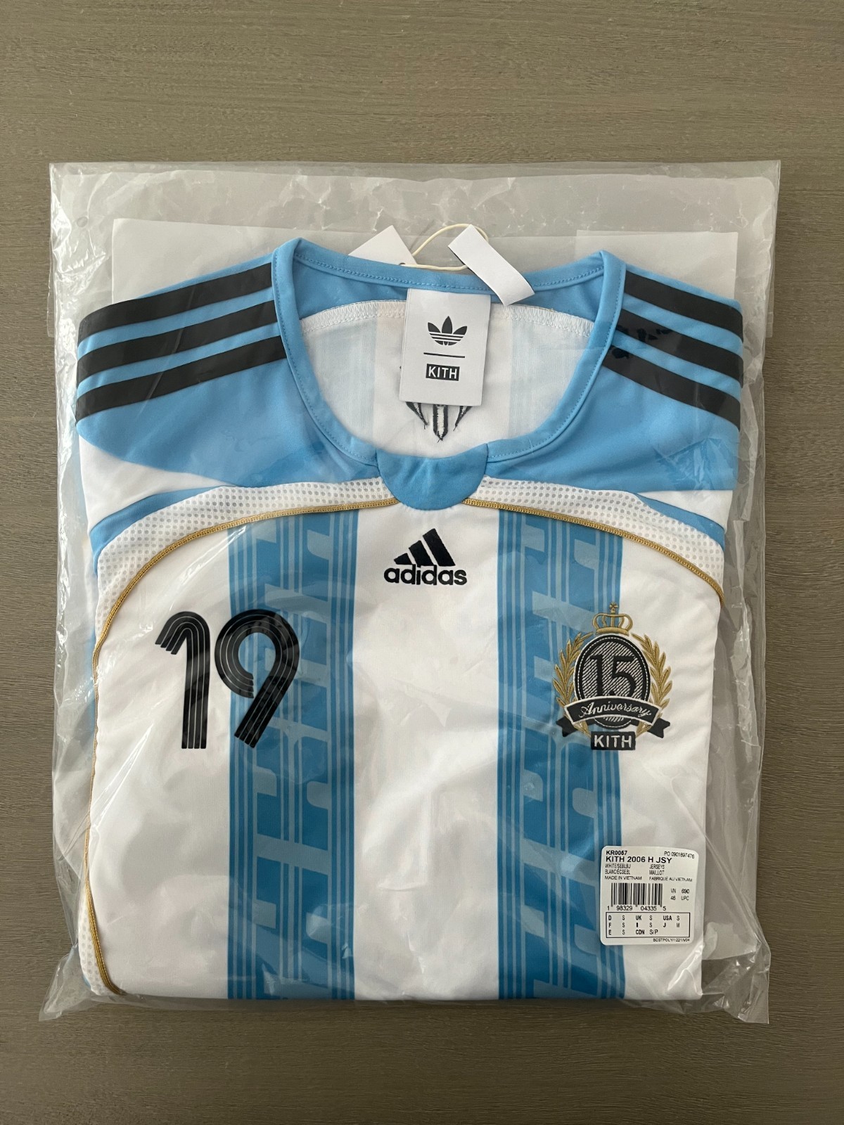 Kith x Adidas Messi Football Jersey Blue/White (Size Small) - Brand New gallery