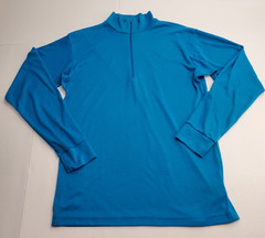 Vintage Patagonia Capilene 1/4 Zip Mock Neck Blue Base Layer Mens Medium USA