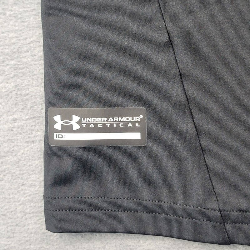 Under Armour Compression Shirt Mens XL Black Tactical Heat Gear Stretch Logo gallery