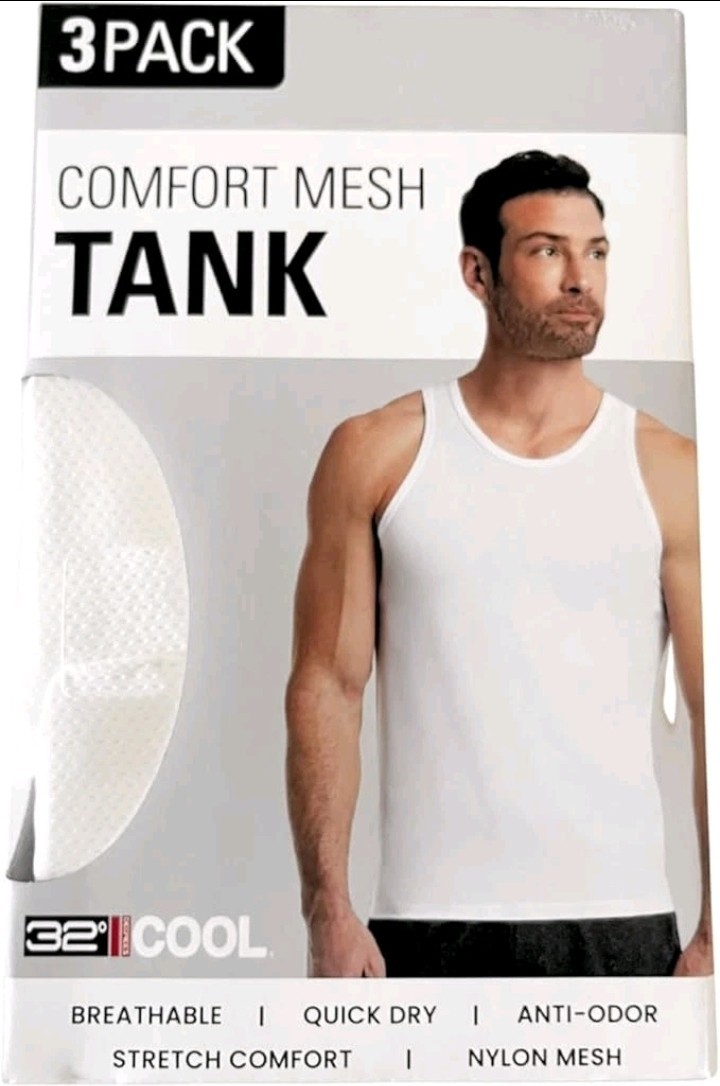 32 Degrees Men's Comfort Mesh Tank 3 tank MEDIUM NEW gallery