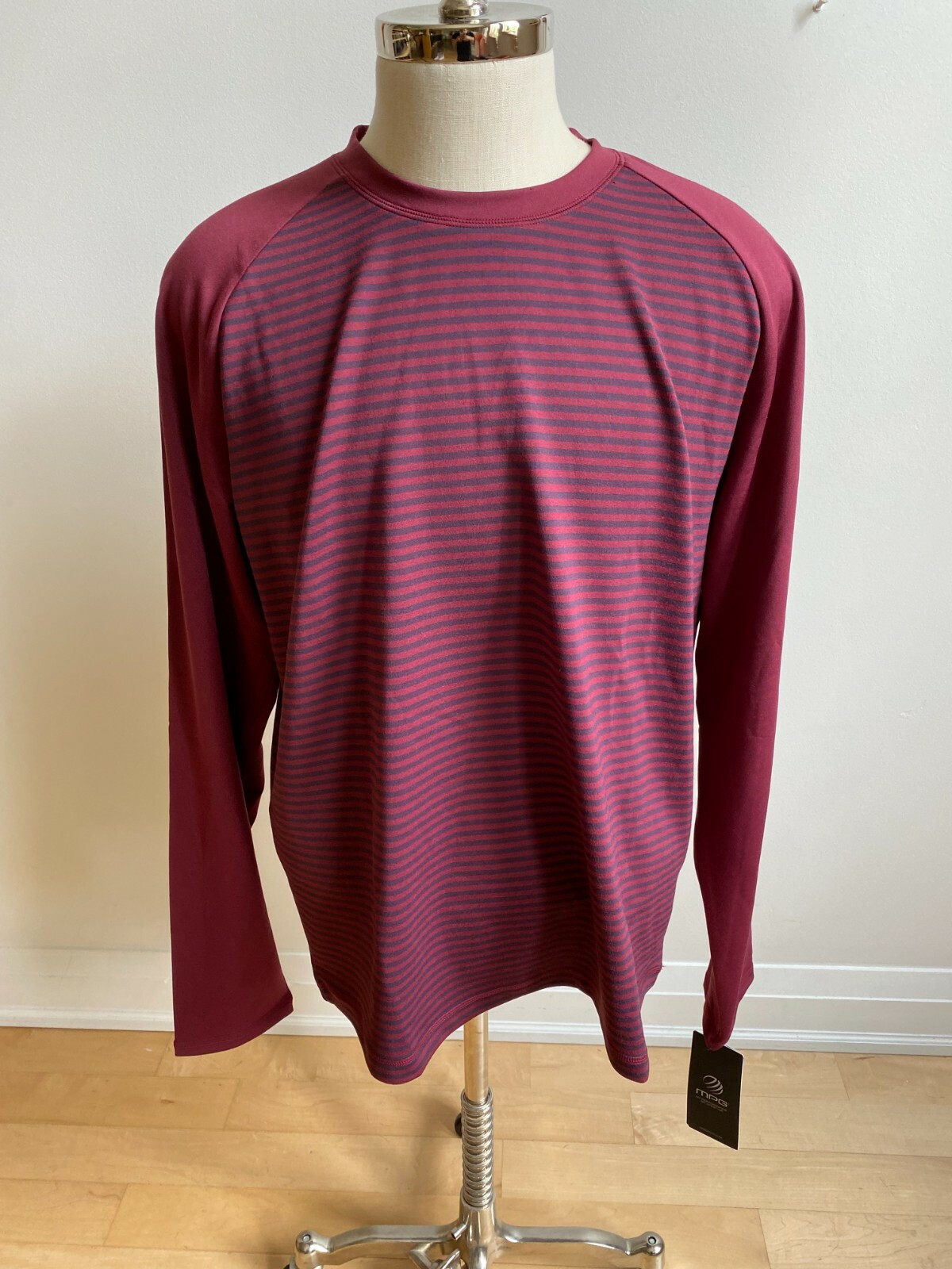 MPG BNWT Mens "Bentley" long sleeve striped shirt sz XXLarge NEW gallery