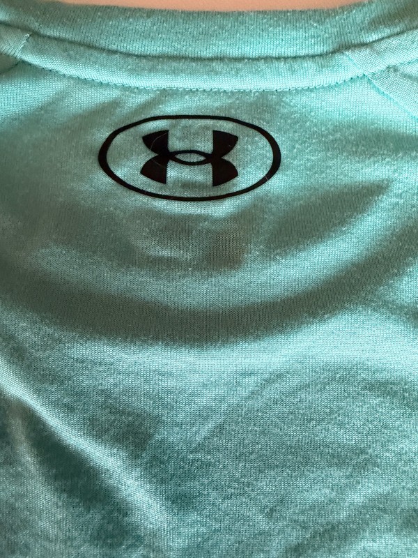Under Armour Loose T-Shirt Mens Sz Small Green Ombre Athletic Gym Running gallery