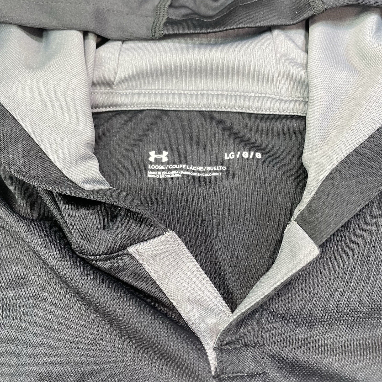 Under Armour Sleeveless Hoodie Mens L Black Loose Training Gym Tank gallery