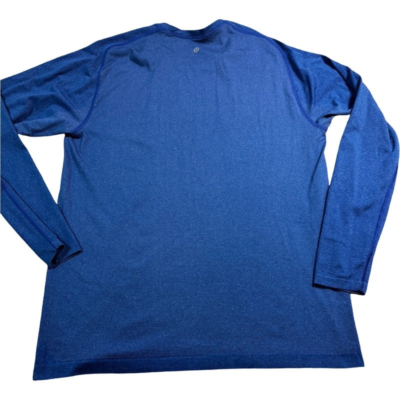Lululemon Metal Vent Tech Long Sleeve Mens XL Blue Excellent Workout Shirt gallery
