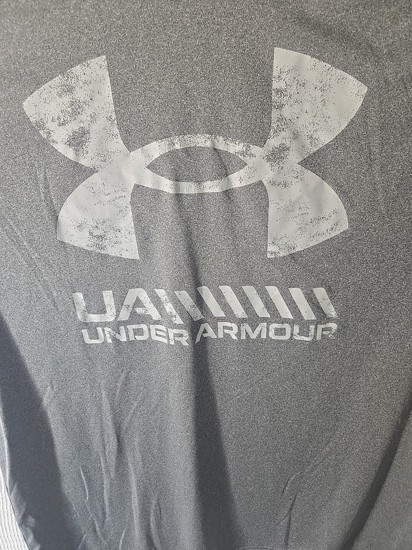 Under Armour XL T-Shirt Mens Loose Fit HeatGear Performance Training Tee Gray gallery