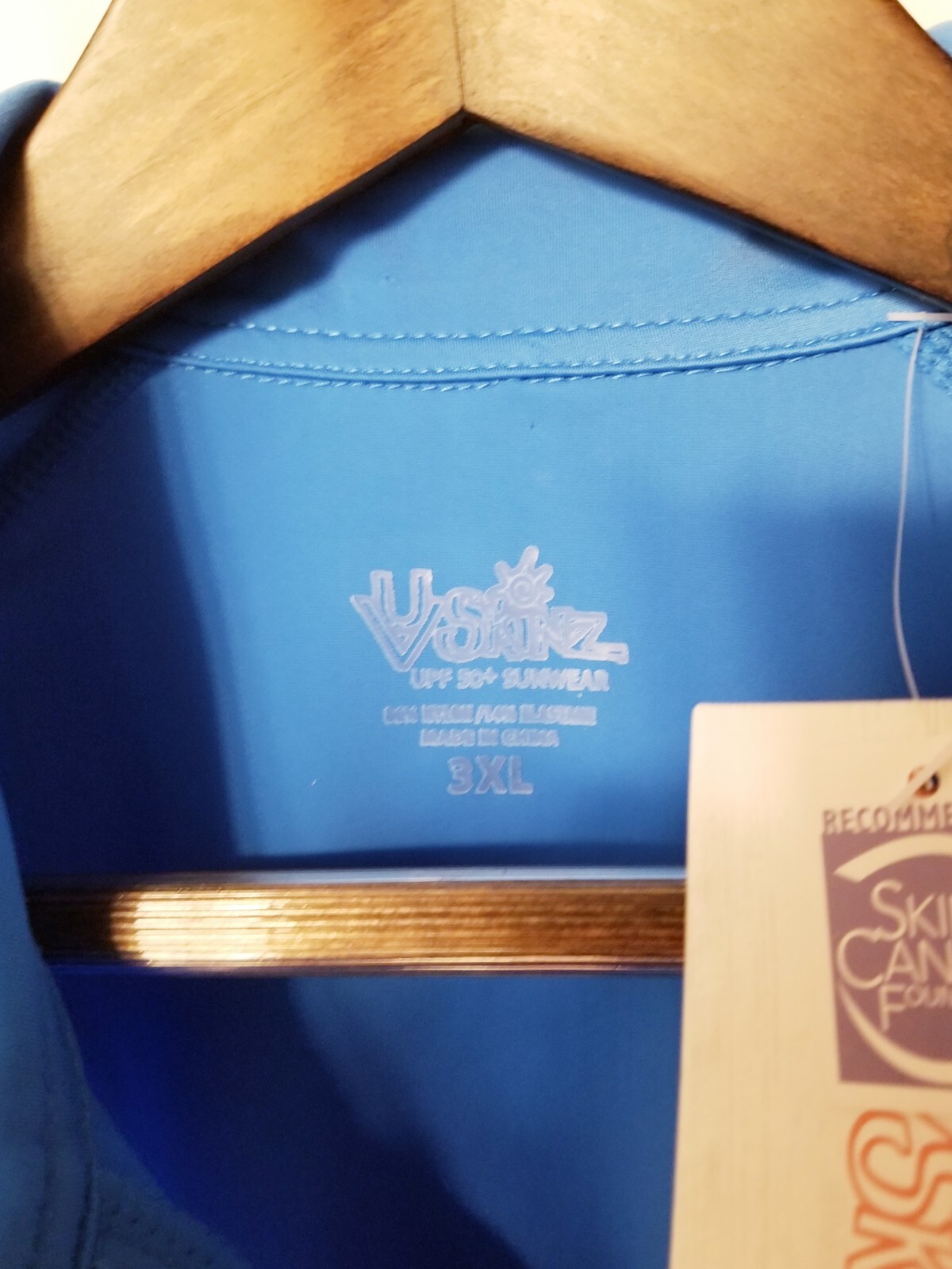 NWT UV Skinz Men's Size 3XL Certified UPF 50+ Sunwear Turquoise Nylon/Spandex gallery