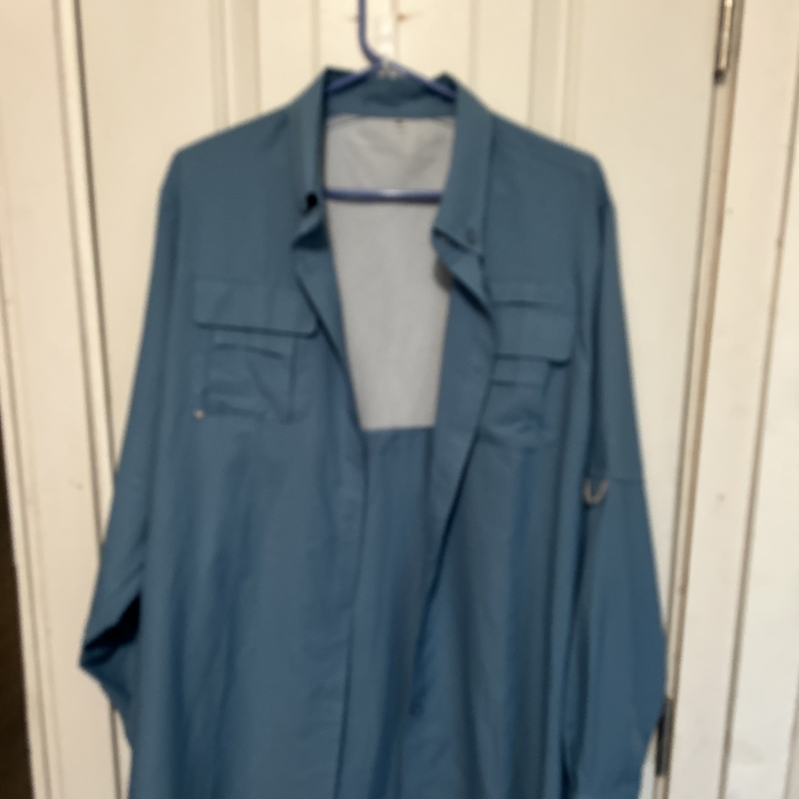Men’s Dry Fit Long Sleve Shirt Size XXL Light Weight Keep You Cool Color Blue gallery