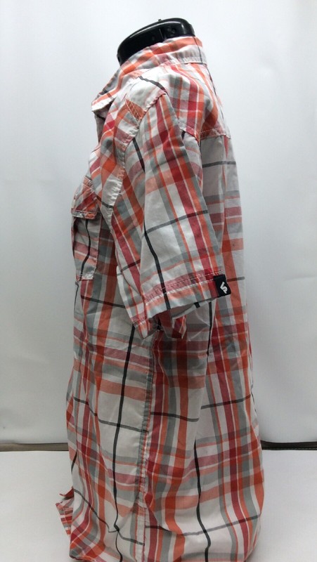 South Pole Extra Large Men’s Athletic Collection. Button Down Red White Plaid gallery