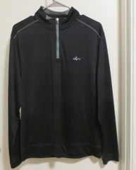 Men’s Greg Norman tasso Elba golf 3/4 zip long sleeve polo shirt size Small EUC